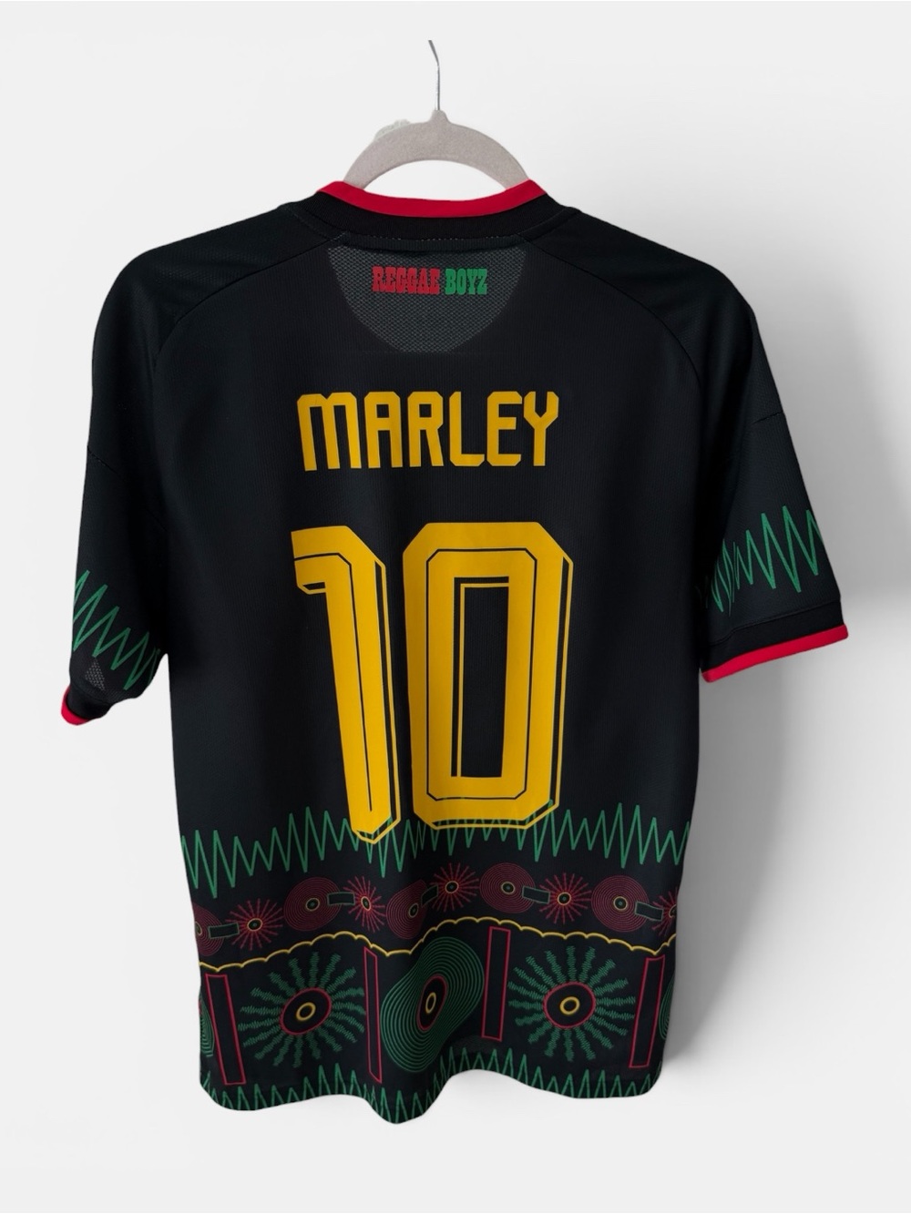 adidas Originals Jamaica Bob Marley #10 Soccer Jersey Black Size M KD1149
